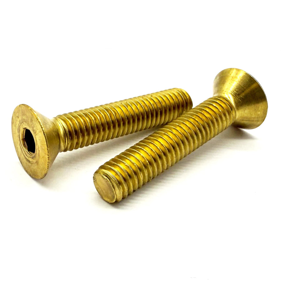 #2-56x1/2" Brass Flat Head Socket Cap Screw