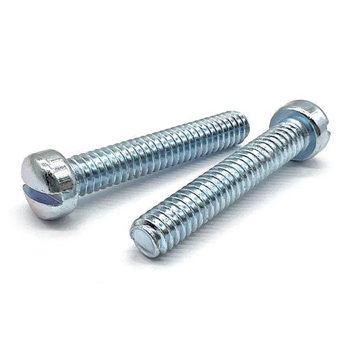 #10-24x5/8" Slotted Fillister Head Machine Screws Zinc Clear