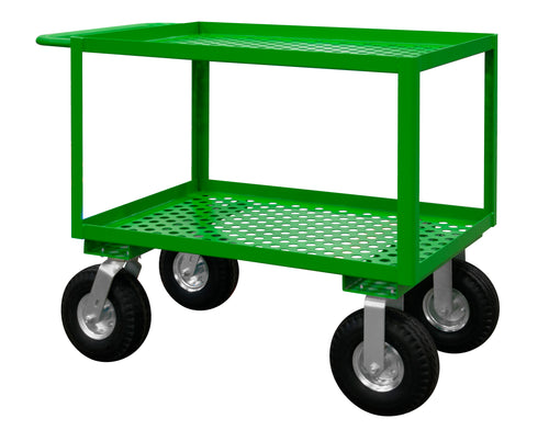 Garden Cart, 2 Perforated Shelves