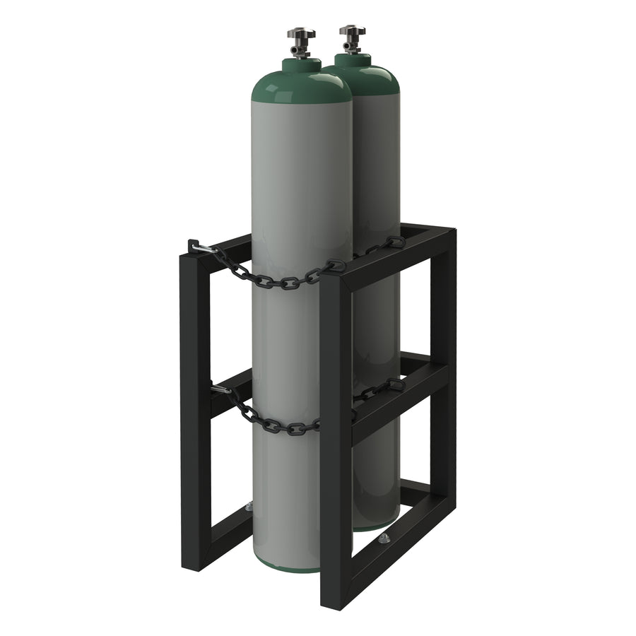 Gas Cylinder Rack for 2 Vert. Cylinders