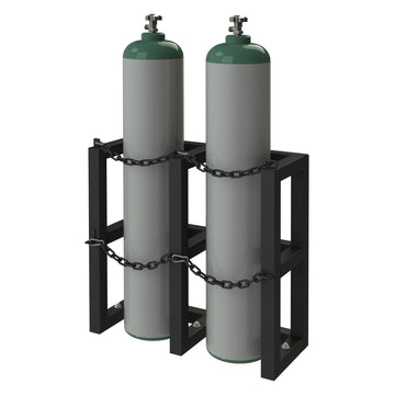 Gas Cylinder Rack for 2 Vert. Cylinders