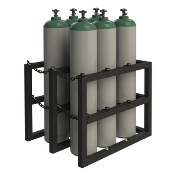 Gas Cylinder Rack for 6 Vert. Cylinders