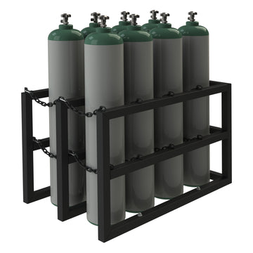 Gas Cylinder Rack for 8 Vert. Cylinders