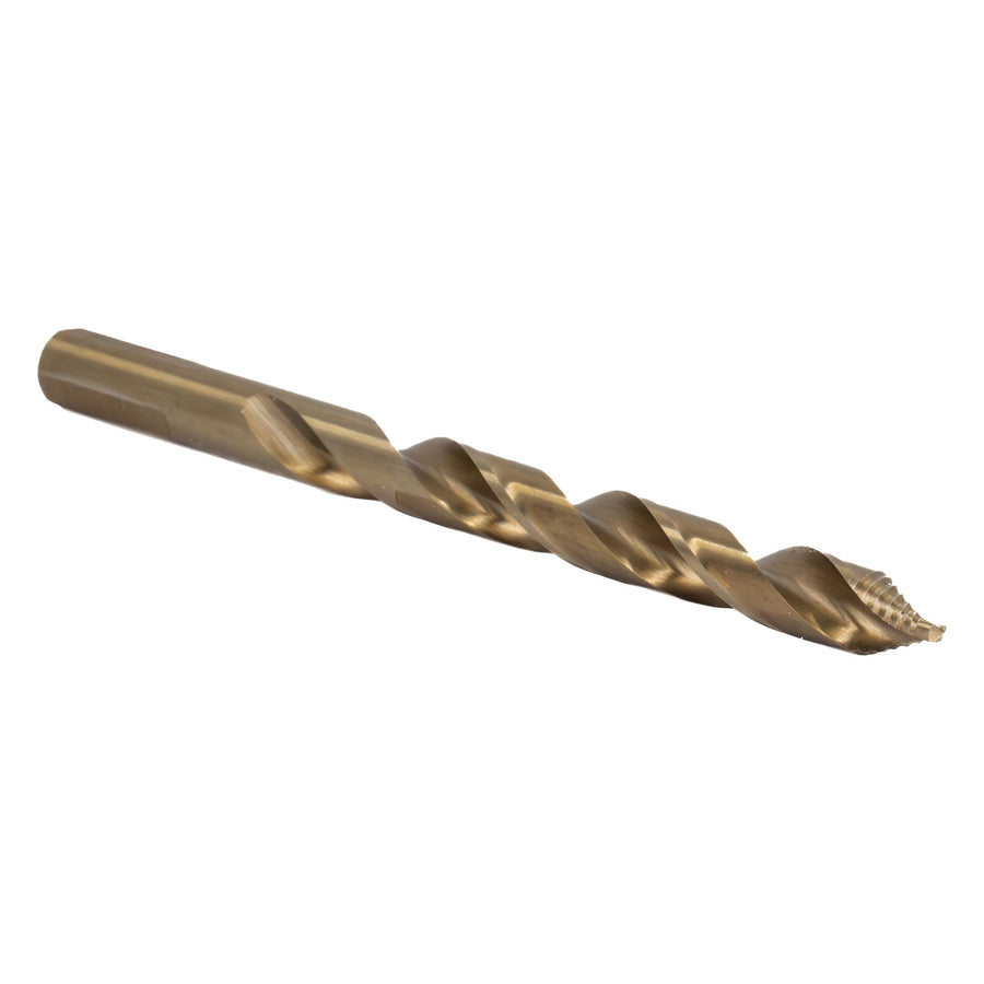 23/64" Stepped Point Cobalt Drill Bit with 3-Flat Shank