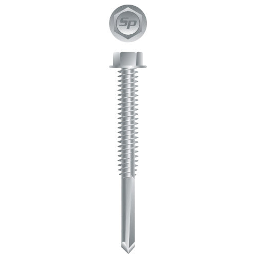 #1/4 Strong-Point Hex Washer Head 1/4-20 x 4, Strong-Shield