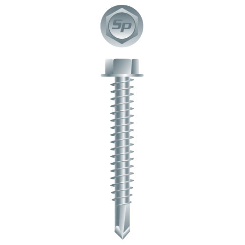 #14 Strong-Point Hex Washer Head 14-14 x 2-1/2, Zinc