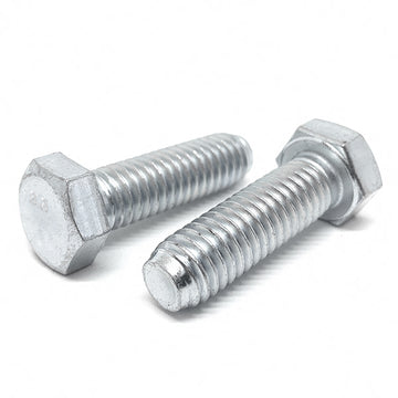 M8-1.0x16 Class 8.8 Hex Cap Screws Zinc Clear