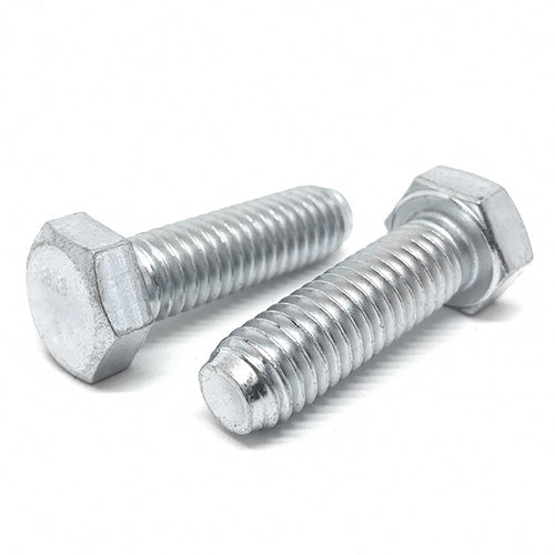M5-.8x20 Class 8.8 Hex Cap Screws Zinc Clear