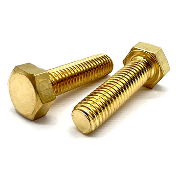 M8-1.25x20 Brass Hex Cap Screws