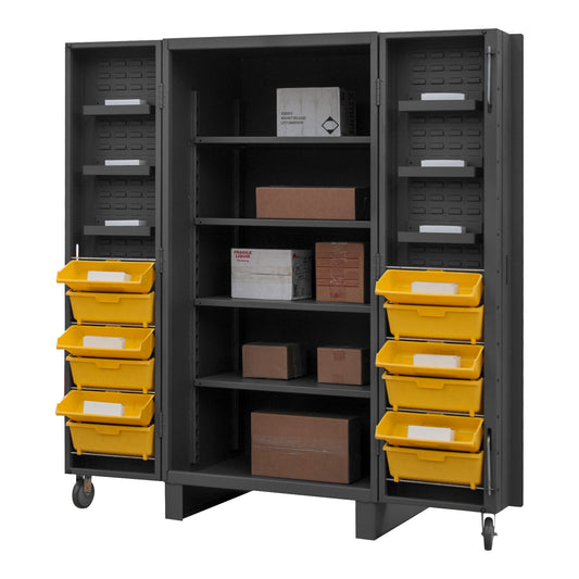 Cabinet, 4 Shelves, 6 Door Shelves