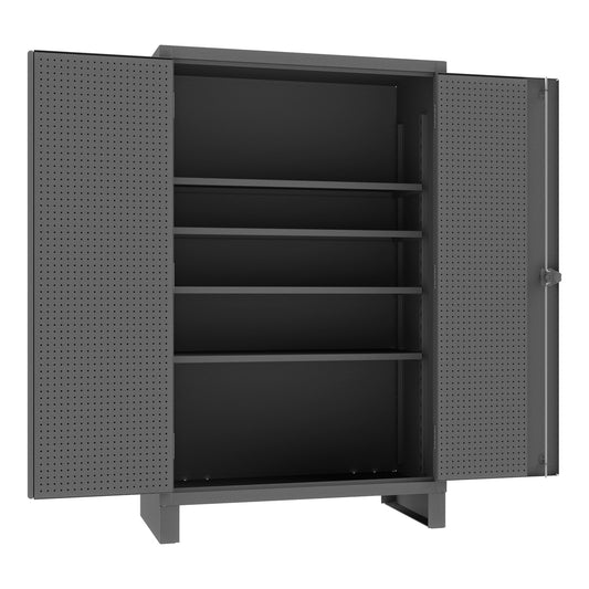 Pegboard Cabinet, 4 Shelves