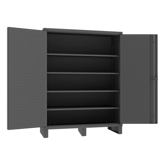 Pegboard Cabinet, 4 Shelves