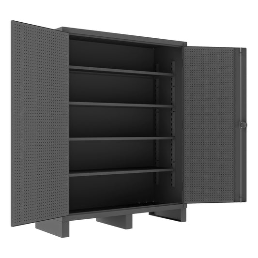 Pegboard Cabinet, 4 Shelves