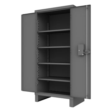 Access Control Cabinet, 4 Shelves, Gray