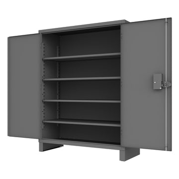 Access Control Cabinet, 4 Shelves, Gray