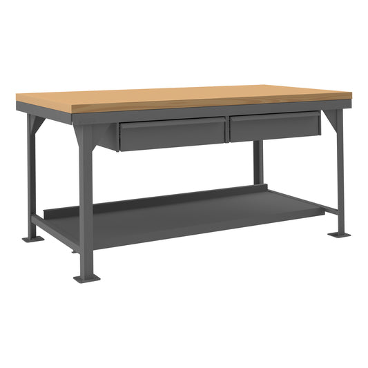 Workbench, Maple top, 2 Drawers, 72 x 36