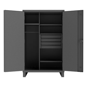 Wardrobe Cabinet, 3 Shelves, 4 Drawers