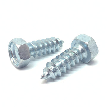 3/8x1-1/4" Hex Head Type A Self Tapping Sheet Metal Screws Zinc