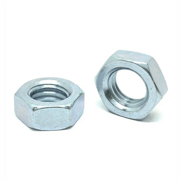 M8-1.25 Class 4 Hex Jam Nuts Zinc