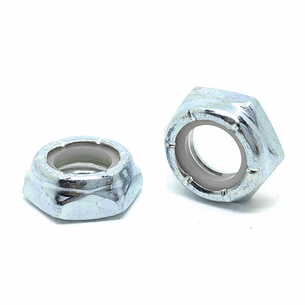 5/16"-18 Grade A Nylon Insert Hex Jam Nuts Zinc
