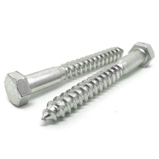 5/16-9x4-1/2" Hex Lag Screws A307 Grade A Zinc
