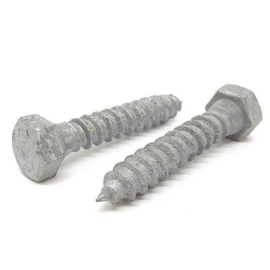 5/16-9x1-1/4" Hex Lag Screws A307 Grade A Galvanized