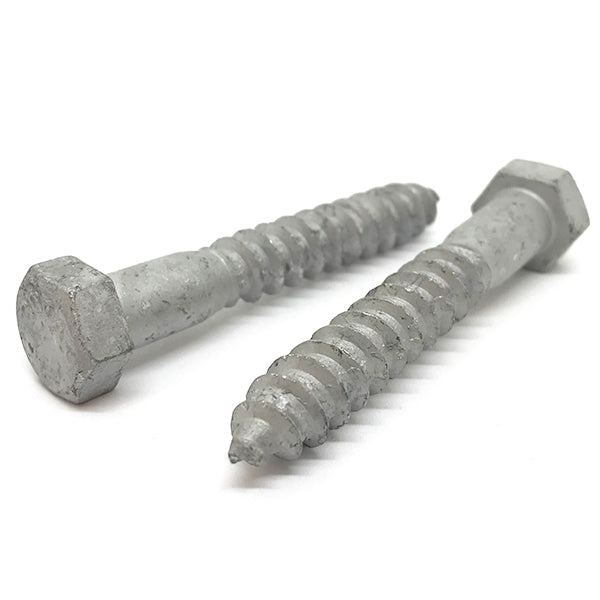 3/8-7x3-1/2" Hex Lag Screws A307 Grade A Galvanized