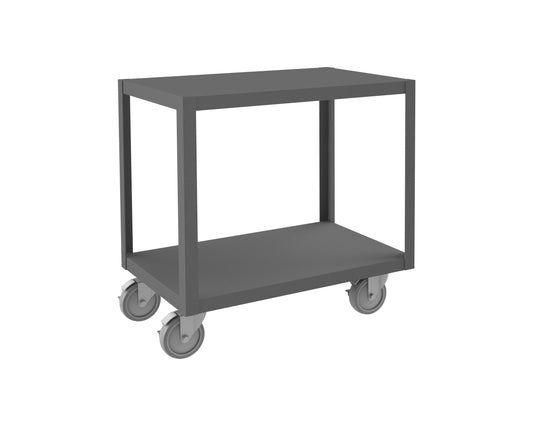 High Deck Mobile Table, 2 Shelves