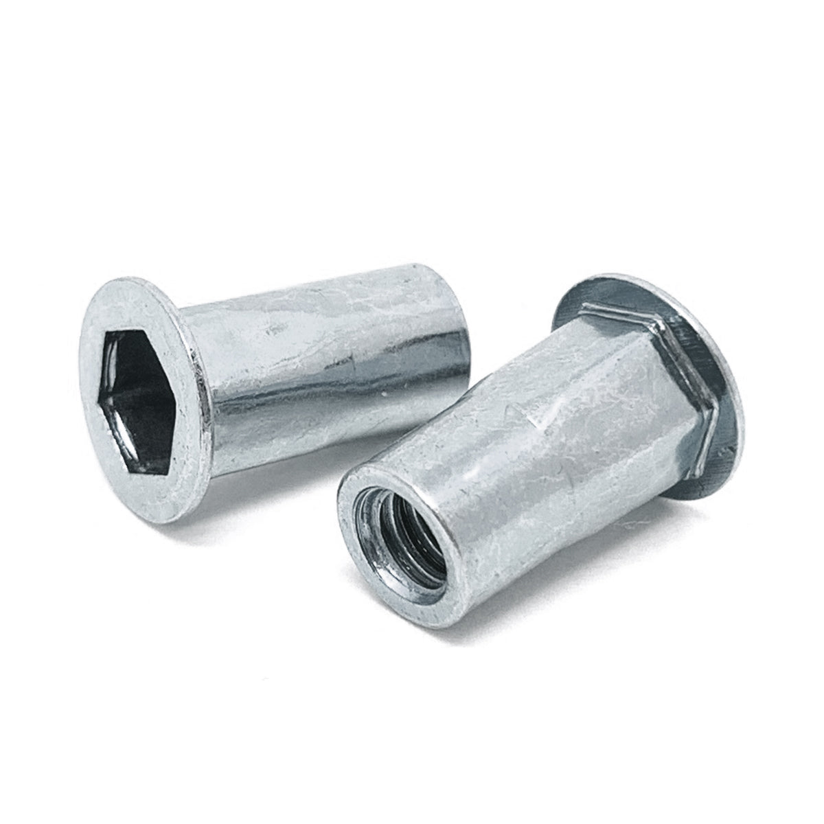 #10-32 UNC (.020-.130) Aluminum Hex Rivet Nut