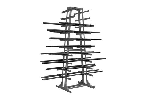 Horizontal Storage Rack, Gray
