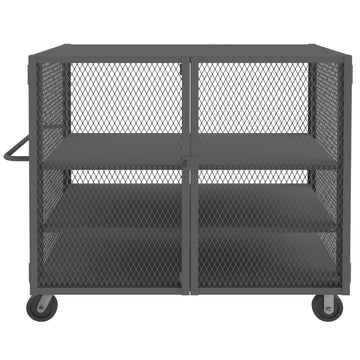 Security Mesh Truck, 3 Shelves, 36 x 60