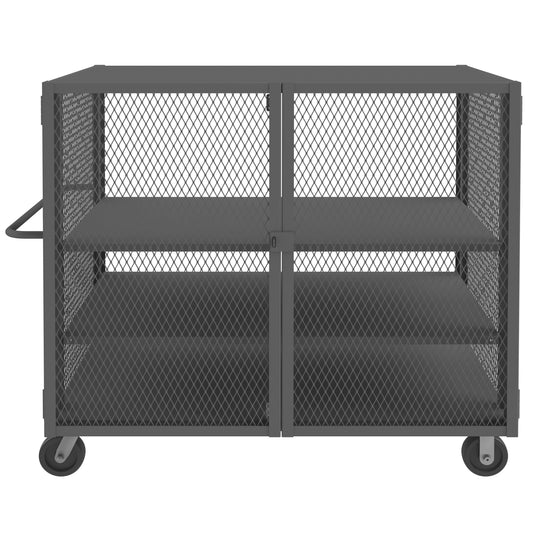 Security Mesh Truck, 3 Shelves, 36 x 60