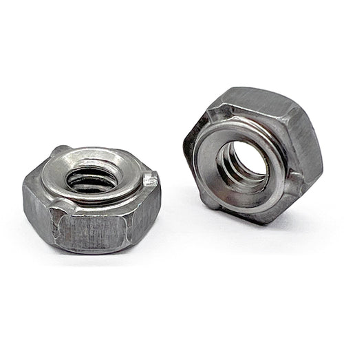 M8-1.25 3 Prong Short Pilot Hex Weld Nuts