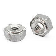 1/2"-13 18-8 Stainless Steel 3 Prong Hex Weld Nuts