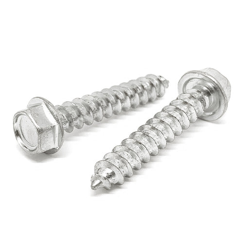 #6-18x1/2" 18-8 Stainless Steel Hex Washer Head Type A Self Tapping Screws