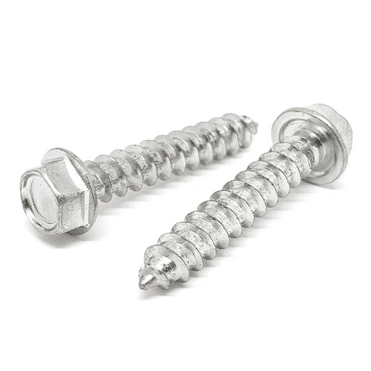 #10-12x1" 18-8 Stainless Steel Hex Washer Head Type A Self Tapping Screws