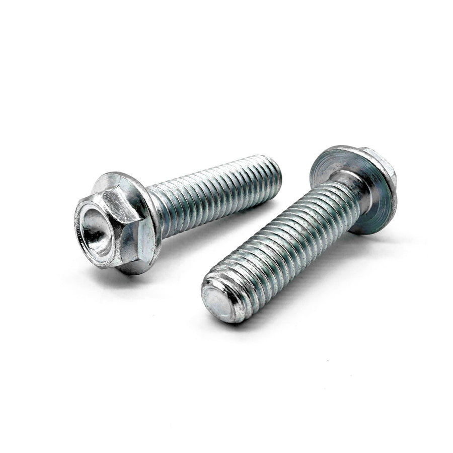 M8-1.25x35 Hex Flange Bolt Bowl Head Off Road Moto Hardware Zinc