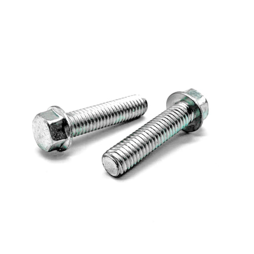 M6-1.0x40 Hex Flange Bolt Smooth Head Off Road Moto Hardware Zinc