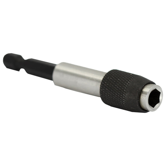3" Long Stainless Steel Quick Change Bit Holder, Push Type