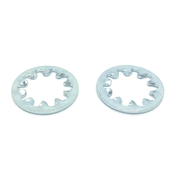 M4 Class 10 Internal Tooth Lock Washers Zinc Clear