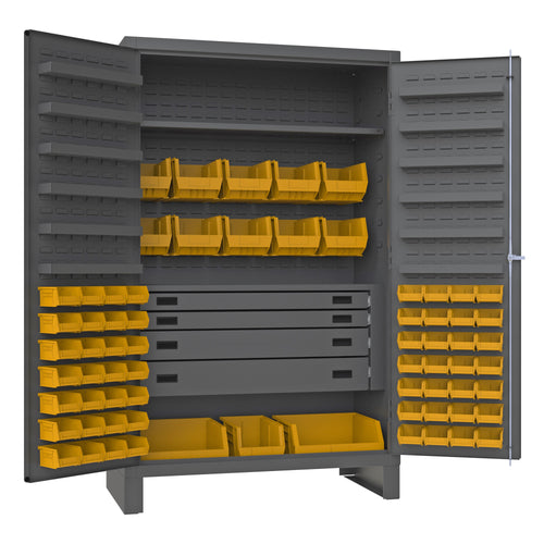 4 Drawer Cabinet, 2 Shelves, 69 Bins