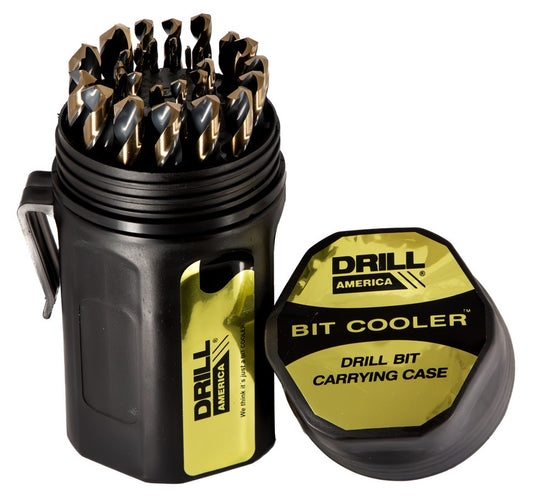 29 Piece HSS Killer Force Bit Cooler Drill Bit Set, 1/16" - 1/2" with 3/8" Shank