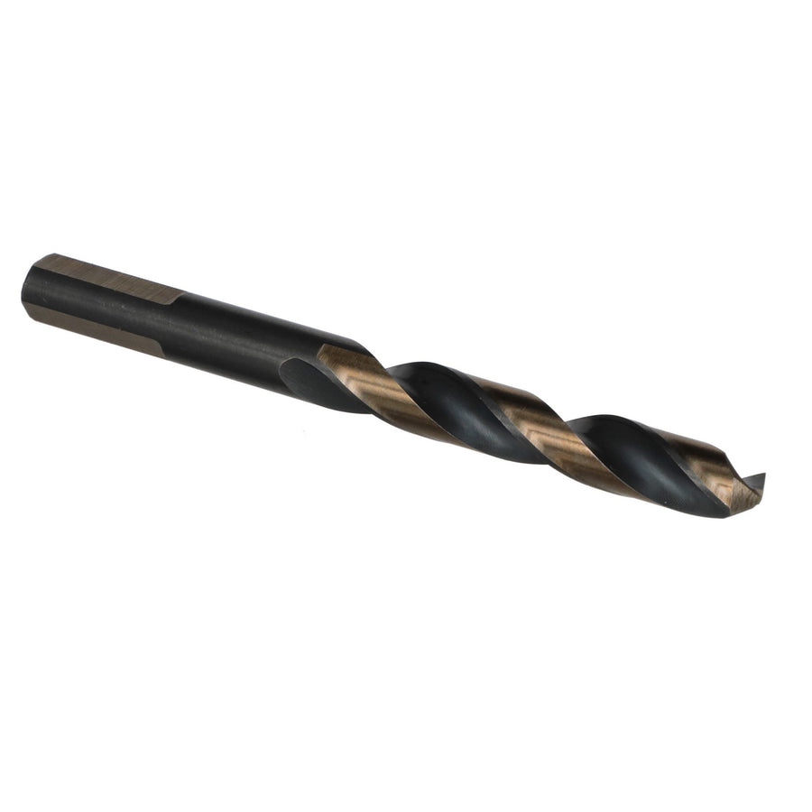 11/32" HSS Black & Gold Split Point Drill Bit with 3-Flat Shank, Contractor Series