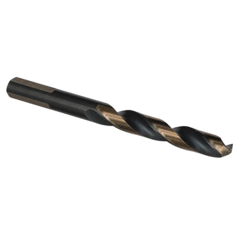 7/32" HSS Black & Gold KFD Split Point Mechanics Length Drill Bit with 3-Flat Shank