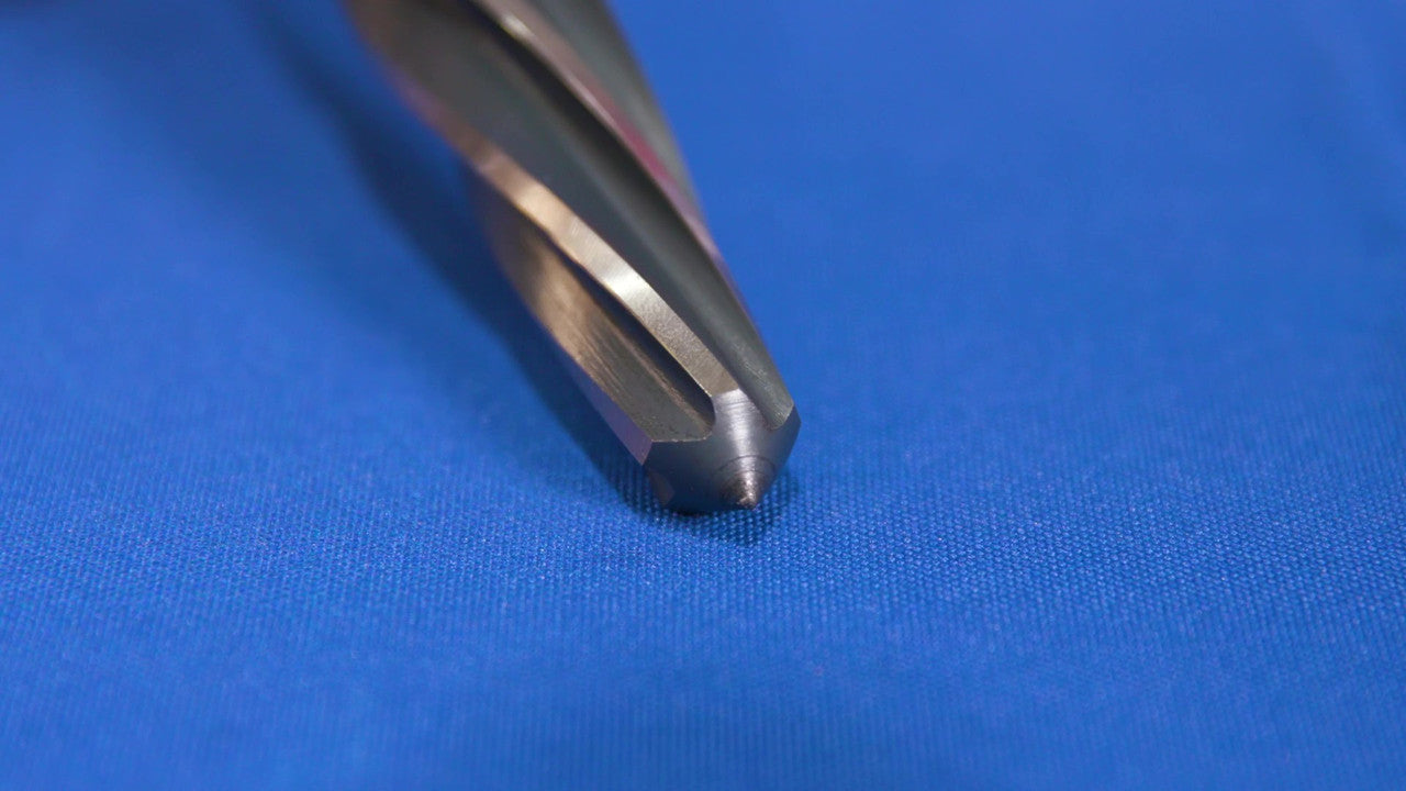 1" HSS Black & Gold 1/2" Straight Shank Bridge Reamer