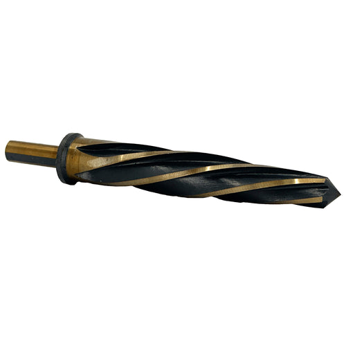 11/16" HSS Black & Gold 1/2" Straight Shank Bridge Reamer