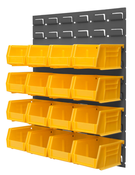 Wall Mountable, Louvered Panel Rack
