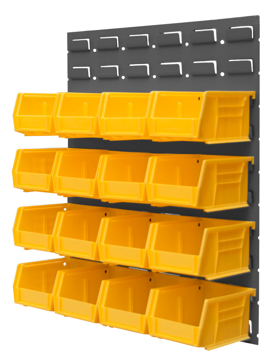 Wall Mountable, Louvered Panel Rack