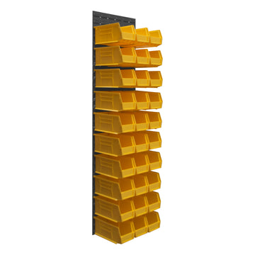 Wall Mountable, Louvered Panel Rack
