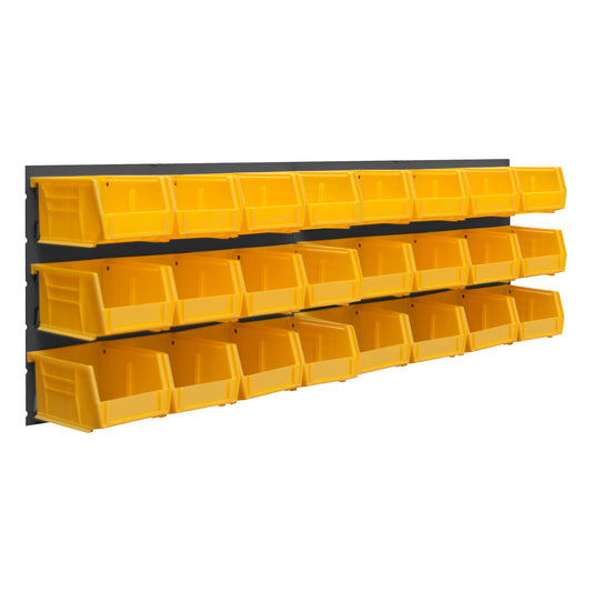 Wall Mountable, Louvered Panel Rack